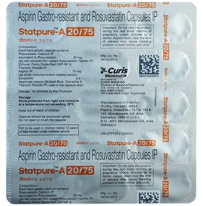 statpure a 20/75mg capsule 15's